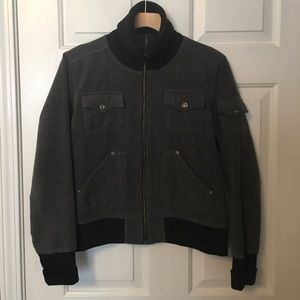 RARE Columbia Vertex Full Zip Jacket M Turtleneck Color Block Grey/Black Utility